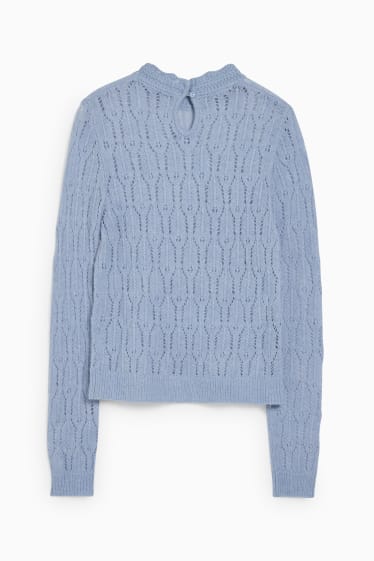 Damen - Pullover - hellblau