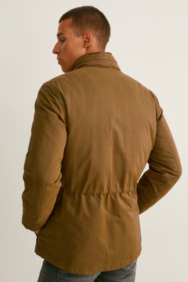 Herren - Jacke mit Kapuze - havanna