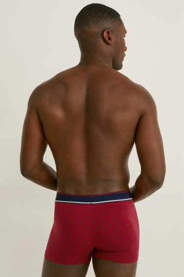 Uomo - Confezione da 5 - boxer aderenti - LYCRA® - bordeaux