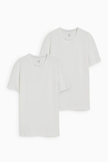Herren - Multipack 2er - T-Shirt - Flex - LYCRA® - weiß