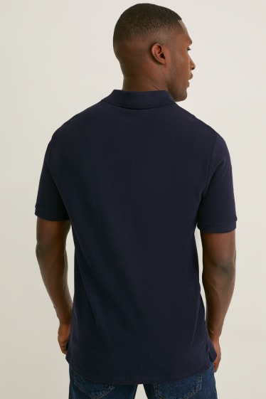 Hommes - Lot de 2 - polos - bleu foncé