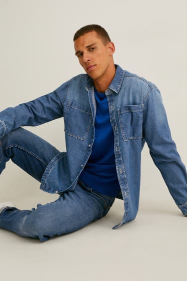 Uomo - Camicia di jeans - regular fit - jeans blu