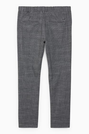 Hommes - Pantalon - tapered fit - Flex - LYCRA® - gris chiné