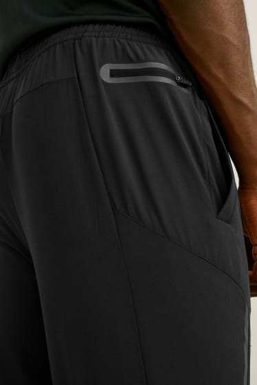 Pánské - Funkční teplákové kalhoty - Flex - 4 Way Stretch  - černá