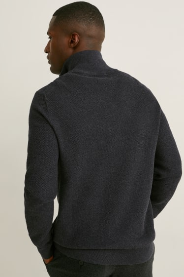 Hommes - Pull - gris anthracite
