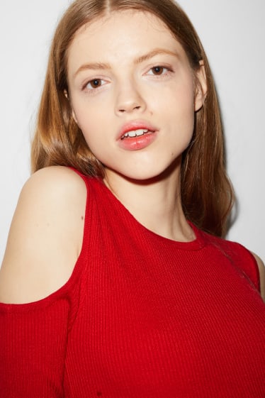 Femmes - CLOCKHOUSE - pull - rouge