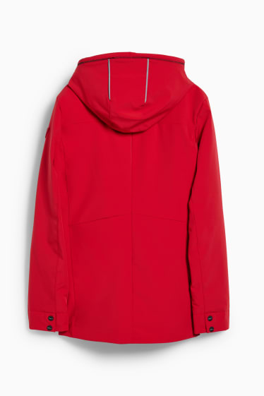 Dona - Jaqueta impermeable amb caputxa - LYCRA® - vermell