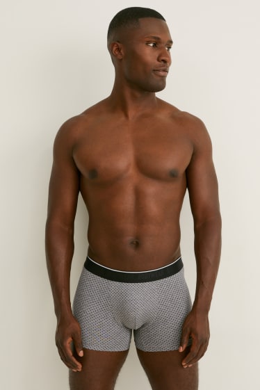 Uomo - Confezione da 3 - boxer aderenti - Flex - LYCRA® - nero / grigio