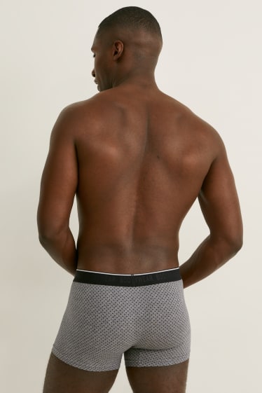 Hombre - Pack de 3 - trunks - Flex - LYCRA® - negro / gris