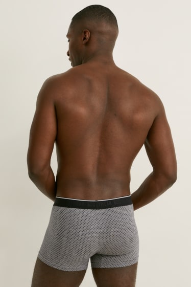 Home - Paquet de 3 - calçotets trunk - Flex - LYCRA® - negre/gris