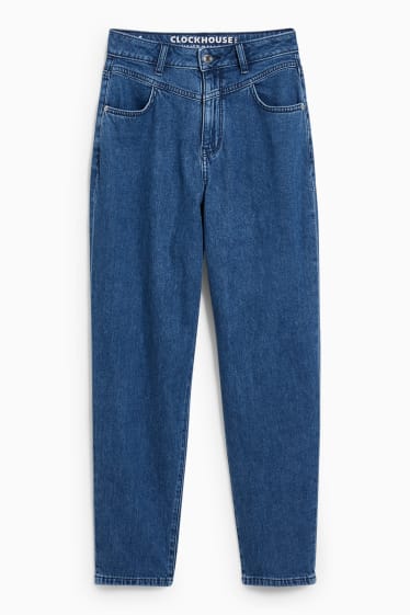 Kobiety - CLOCKHOUSE - balloon jeans - wysoki stan - dżins-niebieski