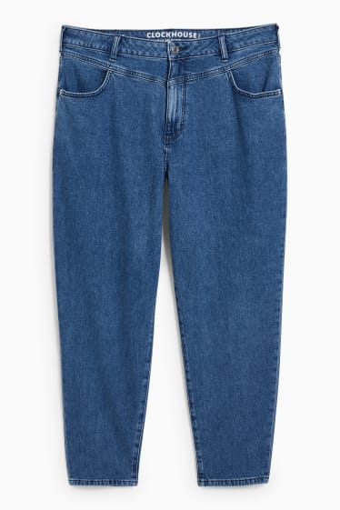 Ados & jeunes adultes - CLOCKHOUSE - mom jean - high-waist - jean bleu