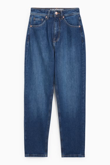 Femei - CLOCKHOUSE - mom jeans - talie înaltă - denim-albastru