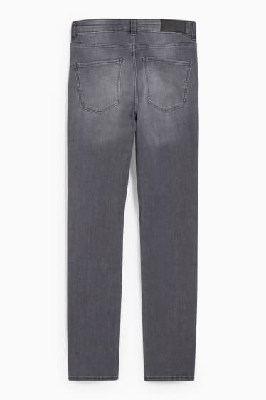 Femei - Slim jeans - talie medie - LYCRA® - denim-gri