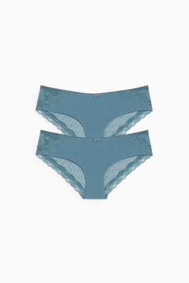Damen - Multipack 2er - Hipster - LYCRA® - grün