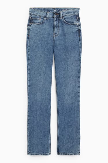 Women - Straight jeans - high waist - LYCRA® - blue denim