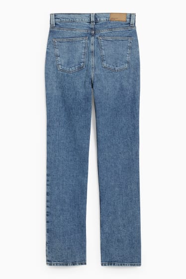 Women - Straight jeans - high waist - LYCRA® - blue denim