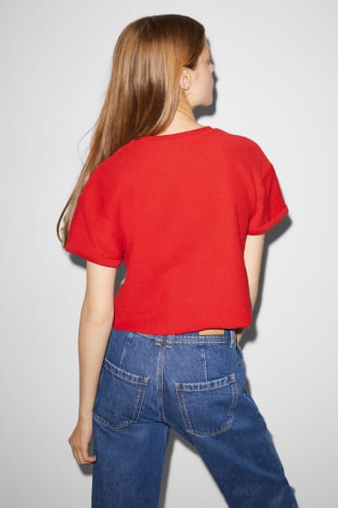 Tieners & jongvolwassenen - CLOCKHOUSE - T-shirt - rood
