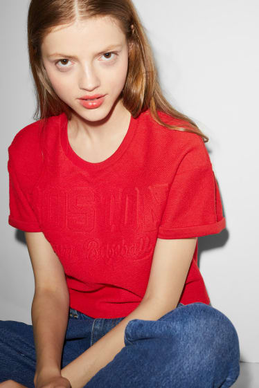 Adolescenți și tineri - CLOCKHOUSE - tricou - roșu