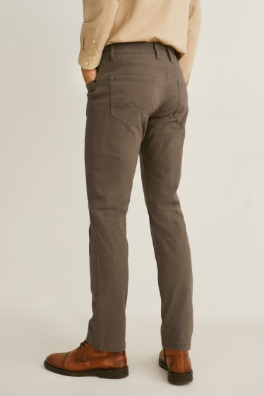 Hommes - Pantalon chaud - regular fit - LYCRA® - kaki