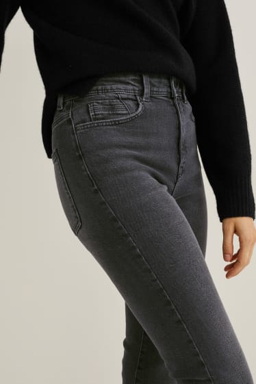 Women - Slim jeans - high waist - LYCRA® - black