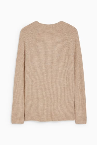 Damen - Pullover - beige-melange