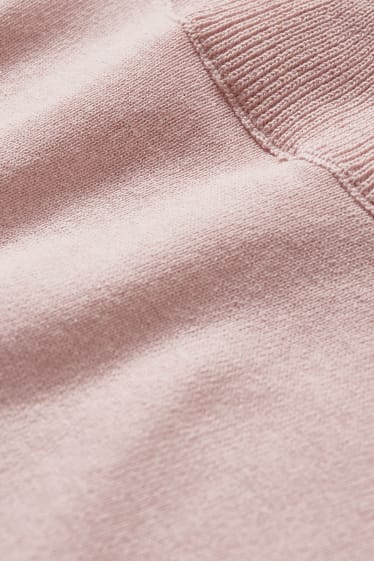 Damen - Rollkragenpullover - rosa