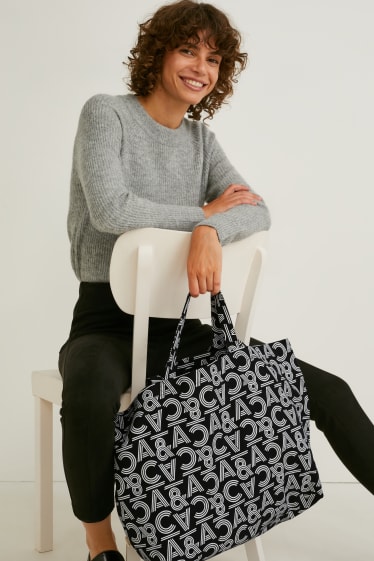 Dona - Bossa shopper - estampada - negre