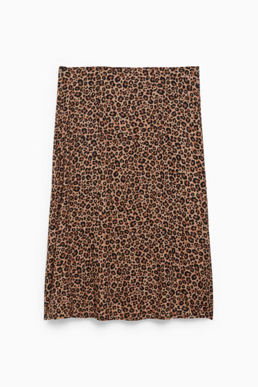 Women - CLOCKHOUSE - skirt - patterned - beige / brown