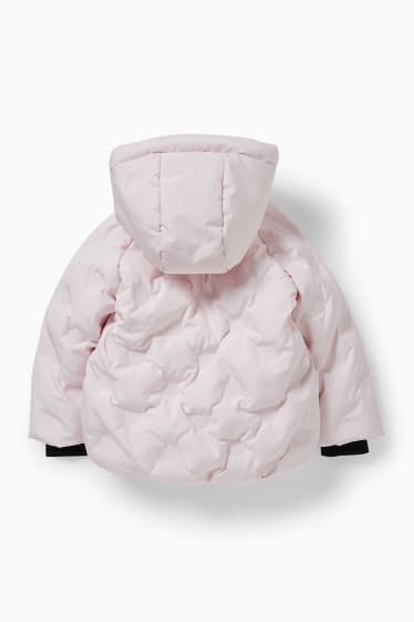 Children - Minnie Mouse - quilted jacket with hood - rose