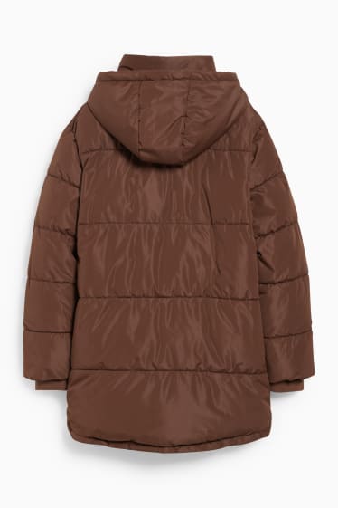 Damen - CLOCKHOUSE - Steppjacke mit Kapuze - dunkelbraun