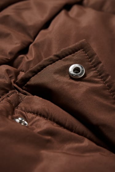 Joves - CLOCKHOUSE - jaqueta embuatada amb caputxa - marró fosc