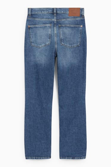 Femei - Straight jeans - talie înaltă - LYCRA® - denim-albastru