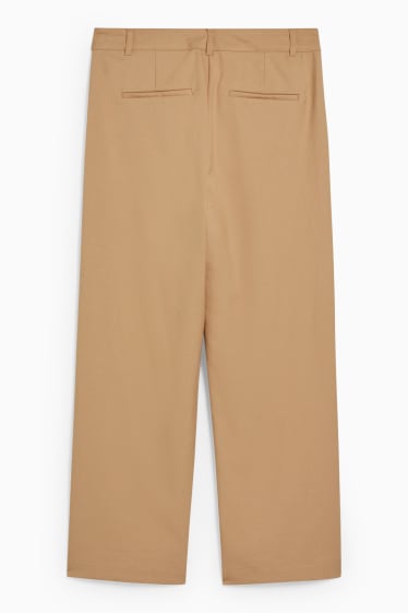 Dames - Pantalon - high waist - regular fit - beige