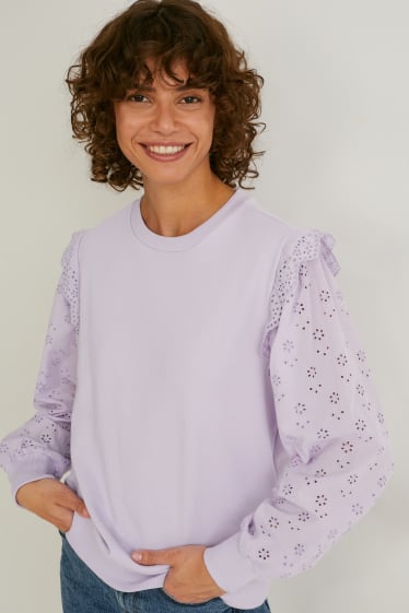Women - Sweatshirt - lilac