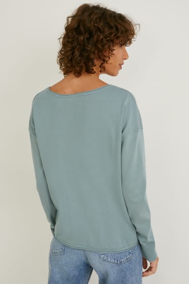 Damen - Pullover - grün