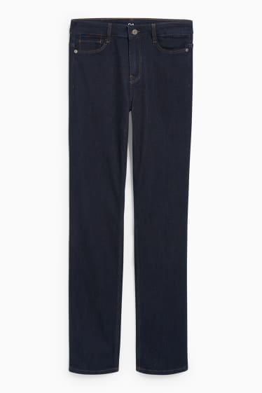 Femmes - Straight jean - mid waist - LYCRA® - jean bleu foncé