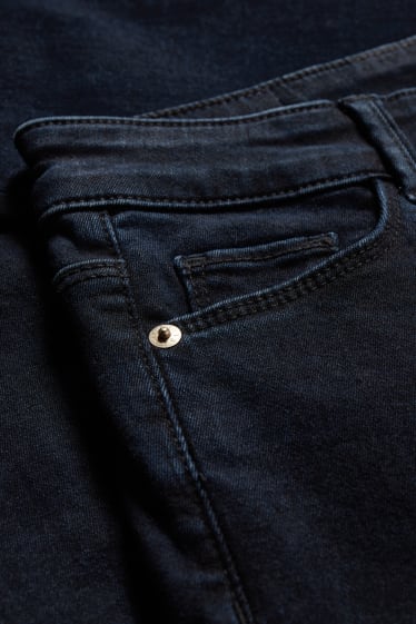 Kobiety - Slim jeans - średni stan - dżinsy modelujące - LYCRA® - dżins-ciemnoniebieski