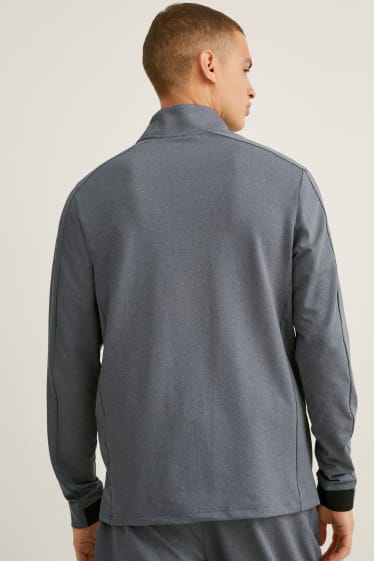 Hombre - Chaqueta deportiva - fitness - gris jaspeado