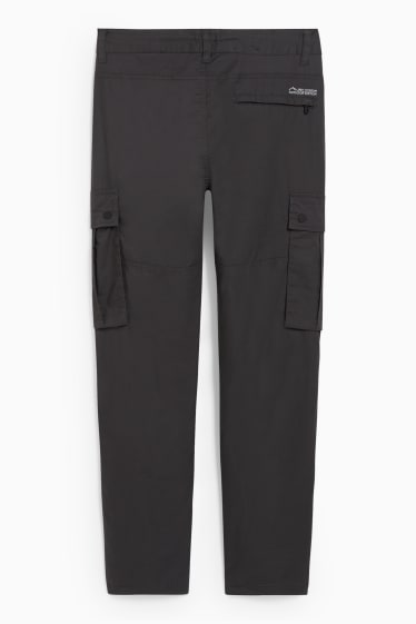 Men - Cargo trousers - regular fit - LYCRA® - dark gray
