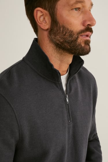 Hommes - Sweat - gris anthracite