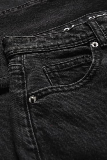 Dámské - CLOCKHOUSE - mom jeans - high waist - džíny - tmavošedé