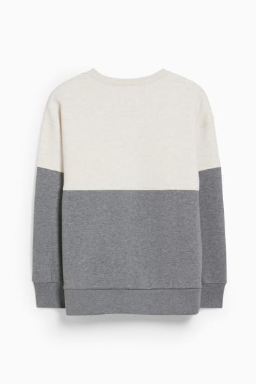 Unisexe - Sweat - neutre en genre - gris clair chiné
