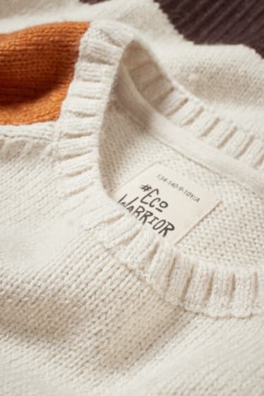 Kinder Jungen - Pullover - genderneutral - cremefarben