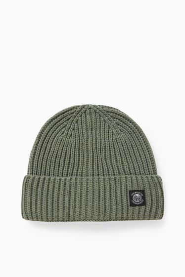Men - CLOCKHOUSE - knitted hat  - green