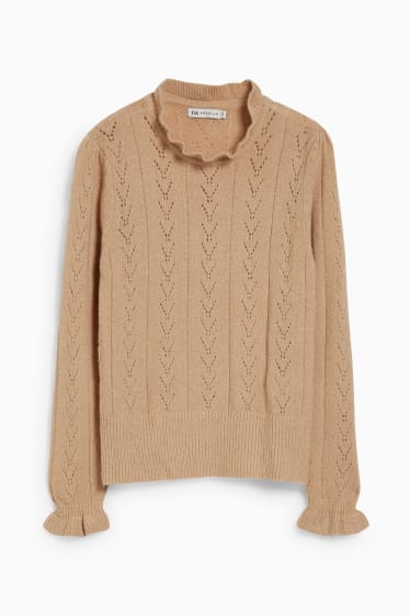Kinder Mädchen - Pullover - beige