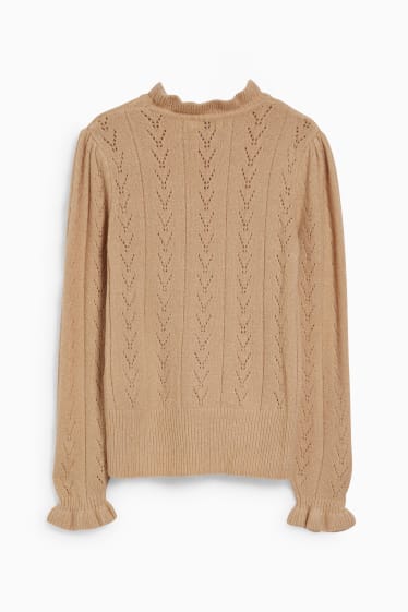 Kinder Mädchen - Pullover - beige