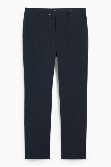 Hommes - Pantalon de costume - coupe droite - LYCRA® - Mix & Match - bleu foncé