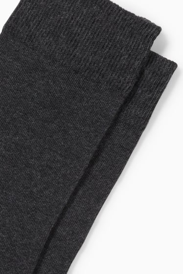 Herren - Multipack 3er - Socken - LYCRA® - Aloe Vera - grau-melange