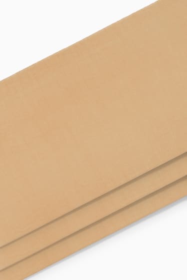 Damen - Multipack 3er - Feinstrumpfhose - 20 DEN - beige